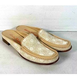 Salvatore Ferragamo Signature Ivory Slip-ons
